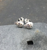 Blue Lily 7mm Silver Ladybird Stud Earrings - S530B