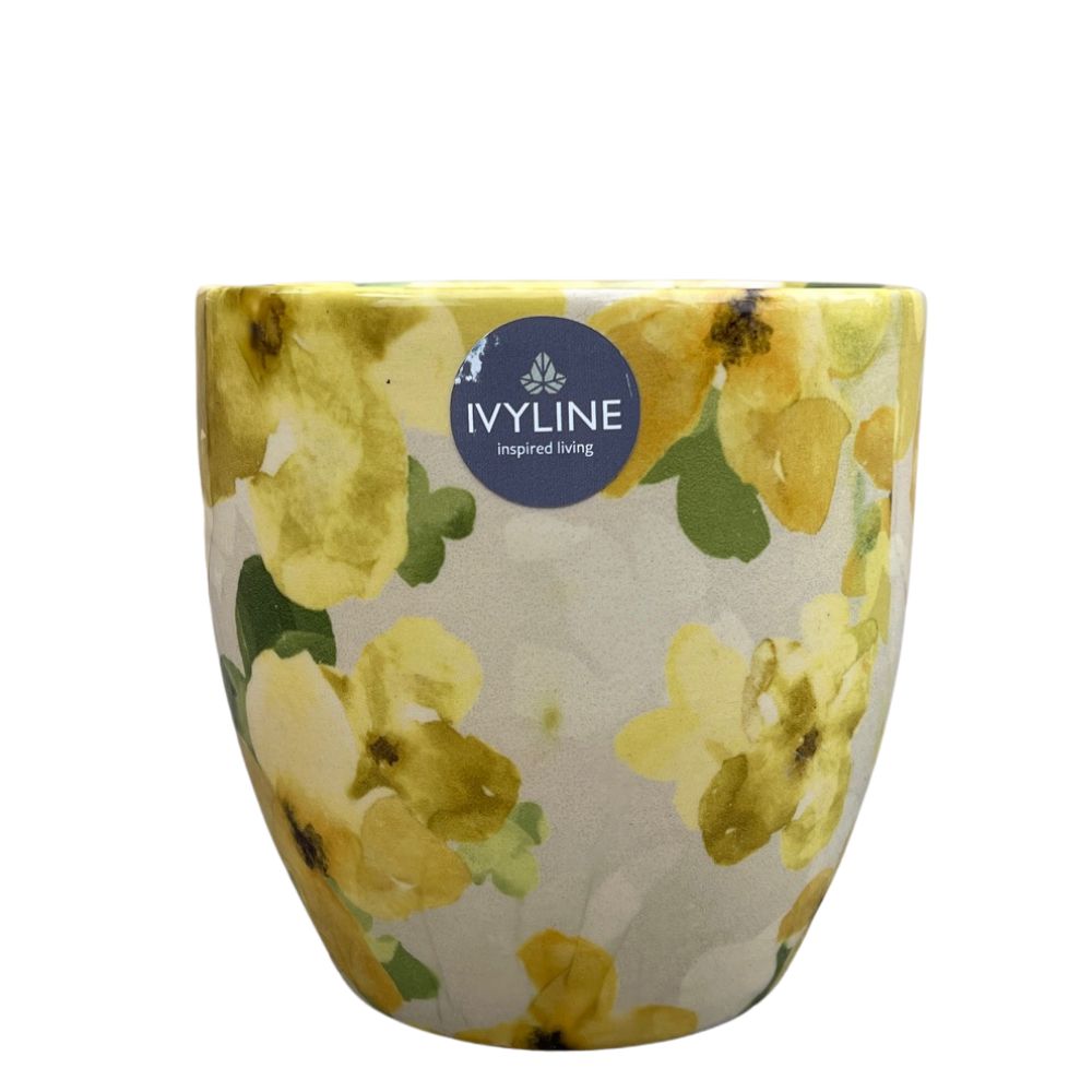 Ivyline 15cm Monza Abstract Floral Planter (Choice of 2)