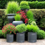 Ivyline 27cm Snowshill Slate Grey Planter