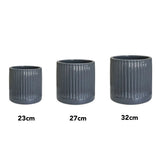 Ivyline 23cm Snowshill Slate Grey Planter