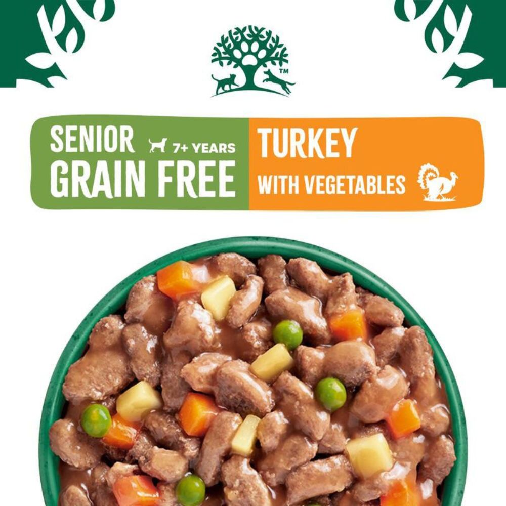 James Wellbeloved 90g Grain Free Senior Wet Dog Food in Gravy - Turkey