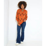 Joe Browns Autumn Days Cosy Leaf Jumper - Orange