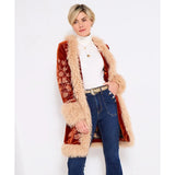 Joe Browns Boho Girl Embroidered Boutique Coat - Burnt Orange