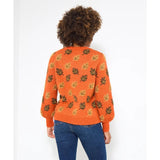 Joe Browns Autumn Days Cosy Leaf Jumper - Orange