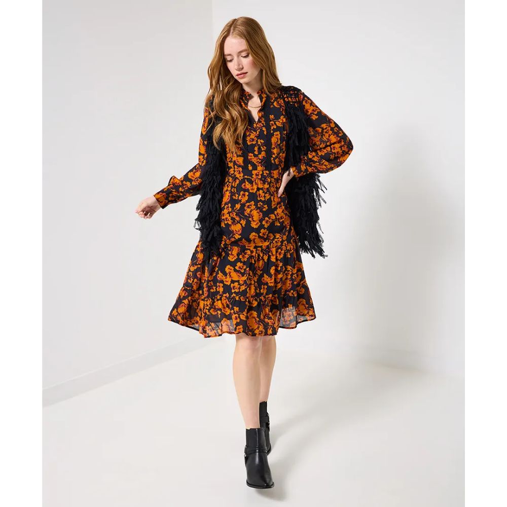 Joe Browns Autumnal Florals Dress - Black