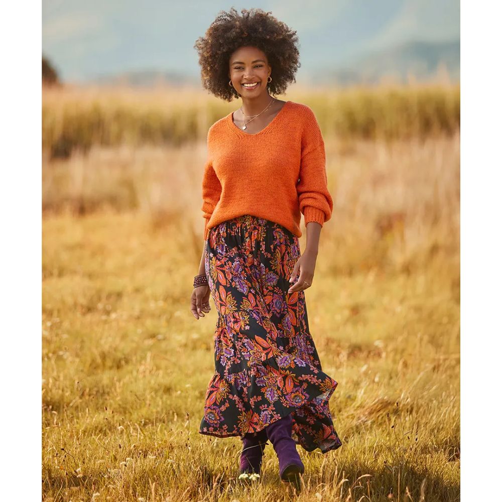 Joe Browns Fabulous Florals Button Front Maxi Skirt