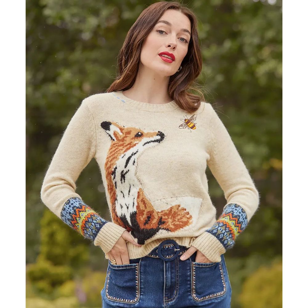 Joe Browns Fabulous Fox Jumper - Cream
