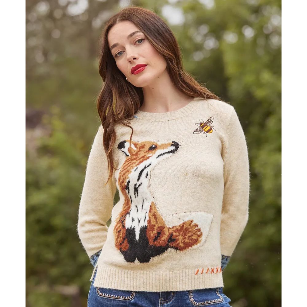 Joe Browns Fabulous Fox Jumper - Cream