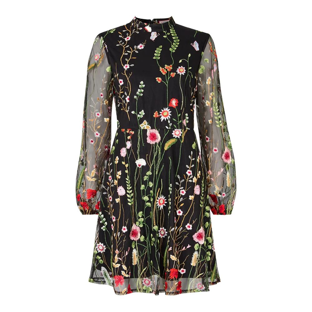 Joe Browns Ophelia Embroidered Dress - Black