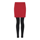 Joe Browns Retro Check Skirted Leggings - Red