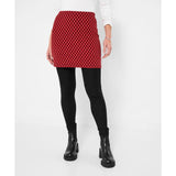 Joe Browns Retro Check Skirted Leggings - Red