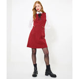 Joe Browns Statement Pinafore Dress - Red