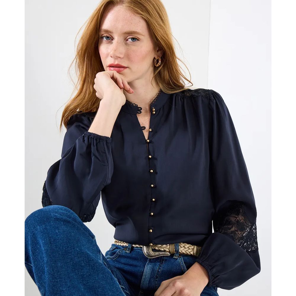 Joe Browns Suzanna Satin Blouse - Blue