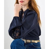 Joe Browns Suzanna Satin Blouse - Blue