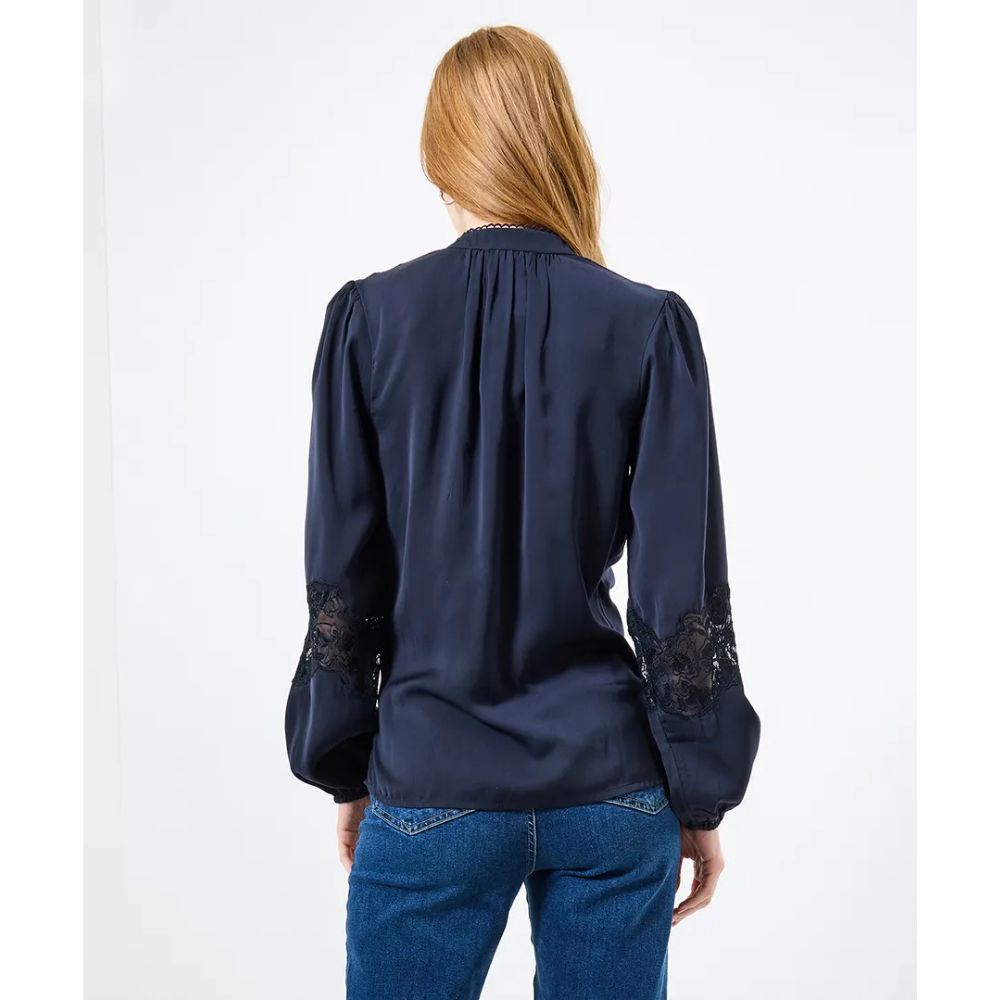 Joe Browns Suzanna Satin Blouse - Blue