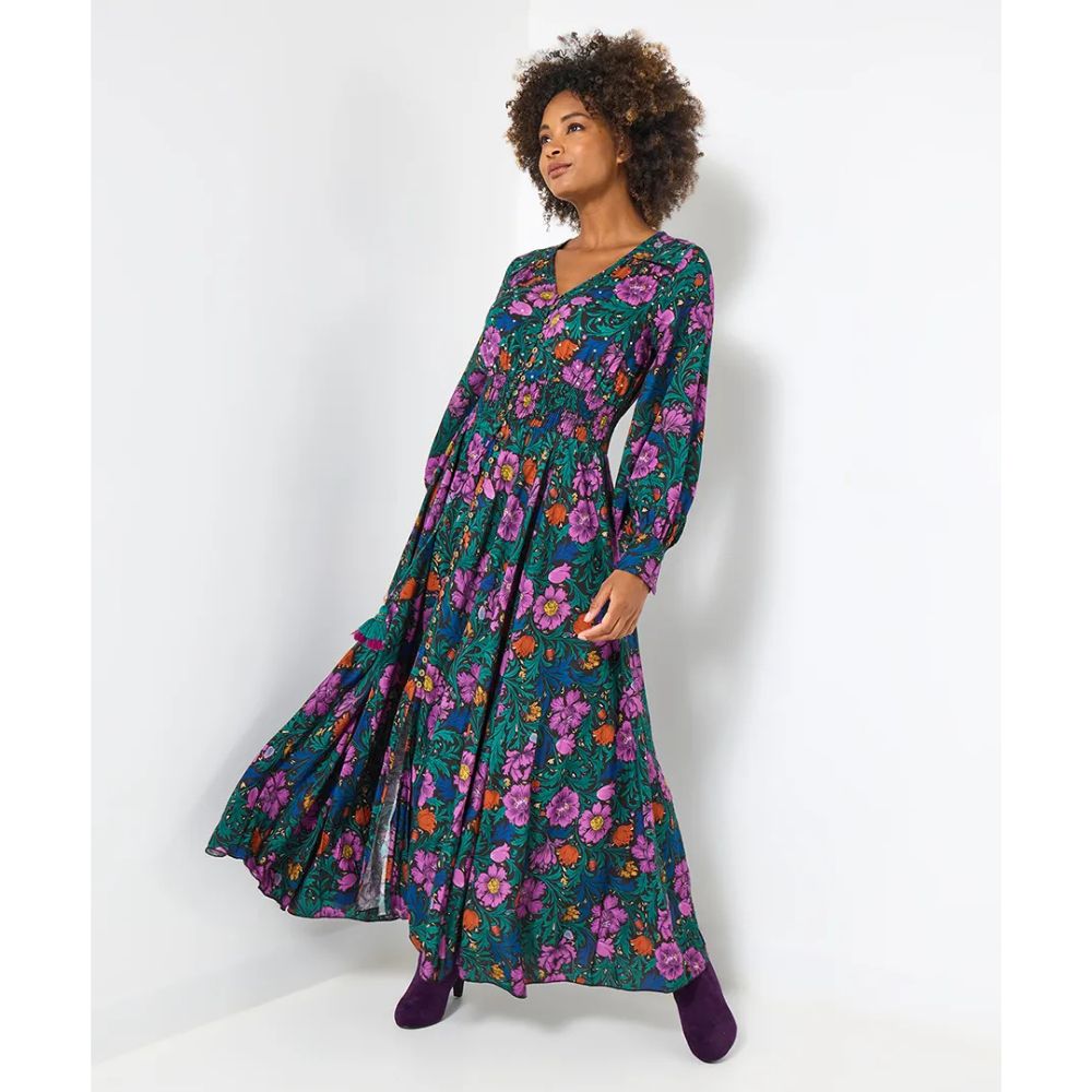 Joe Browns Whimsical Wonders Floral Maxi Dress - Black