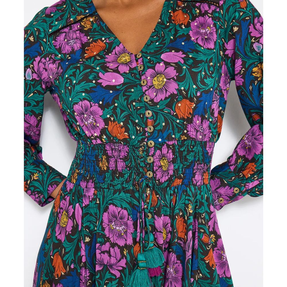 Joe Browns Whimsical Wonders Floral Maxi Dress - Black