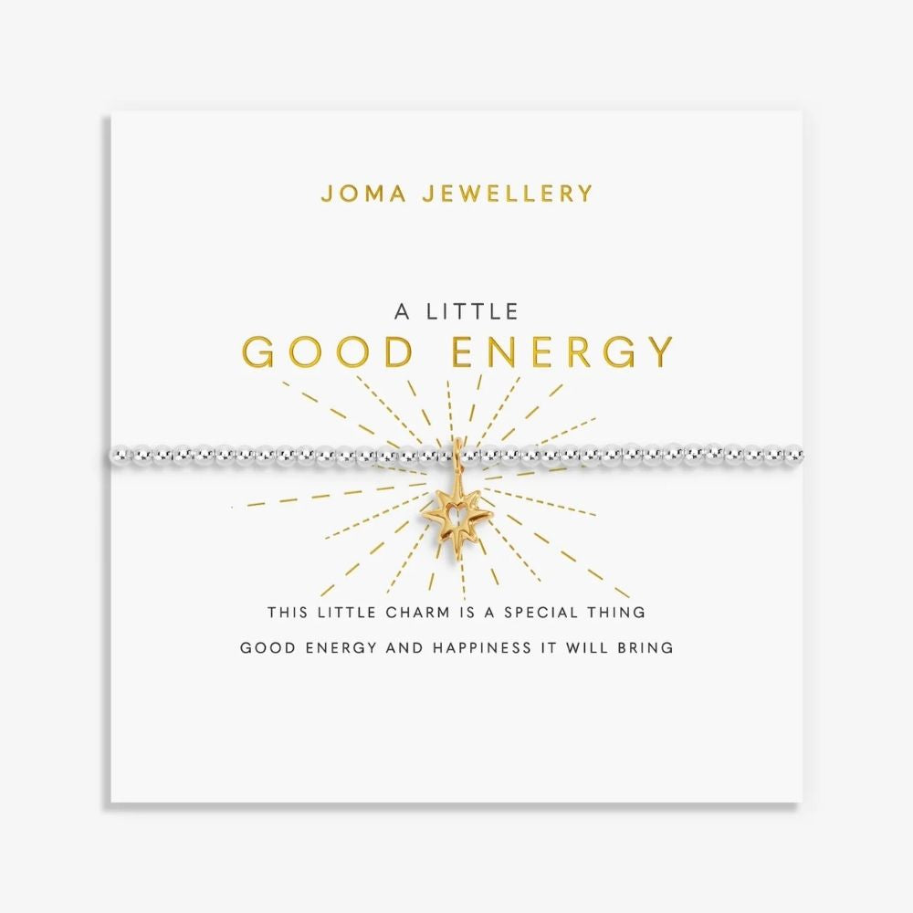 Joma Jewellery A Little Good Energy Silver & Gold Plated Bracelet