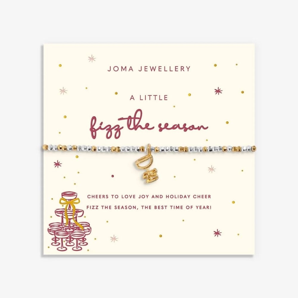 Joma Jewellery A Little 'Fizz The Season' Christmas Bracelet