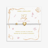 Joma Jewellery Birth Month A Little 'July' Bracelet in Silver and Gold Plating