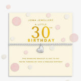 Joma Jewellery Confetti A Little 30th Birthday Silver Plated Bracelet