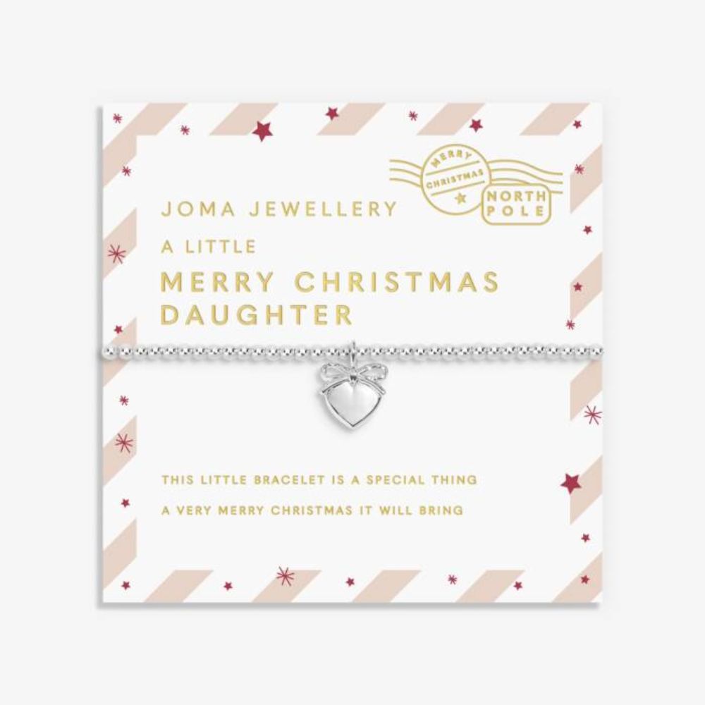 Joma Jewellery Love From Santa 'Merry Christmas Daughter' Bracelet