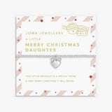 Joma Jewellery Love From Santa 'Merry Christmas Daughter' Bracelet