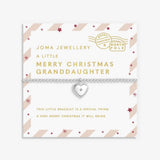 Joma Jewellery Love From Santa 'Merry Christmas Granddaughter' Bracelet