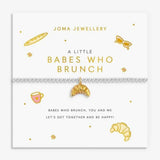 Joma Jewllery A Little Vibes 'Babes Who Brunch' Bracelet - Silver Plated