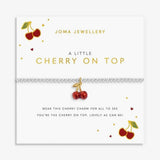 Joma Jewllery A Little Vibes 'Cherry On Top' Bracelet - Silver Plated