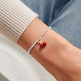 Joma Jewllery A Little Vibes 'Cherry On Top' Bracelet - Silver Plated