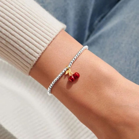 Joma Jewllery A Little Vibes 'Cherry On Top' Bracelet - Silver Plated