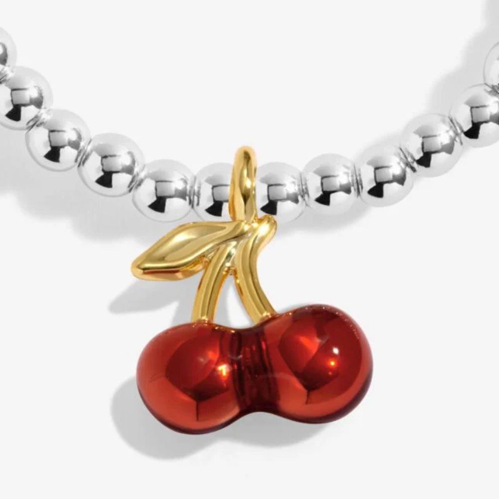 Joma Jewllery A Little Vibes 'Cherry On Top' Bracelet - Silver Plated