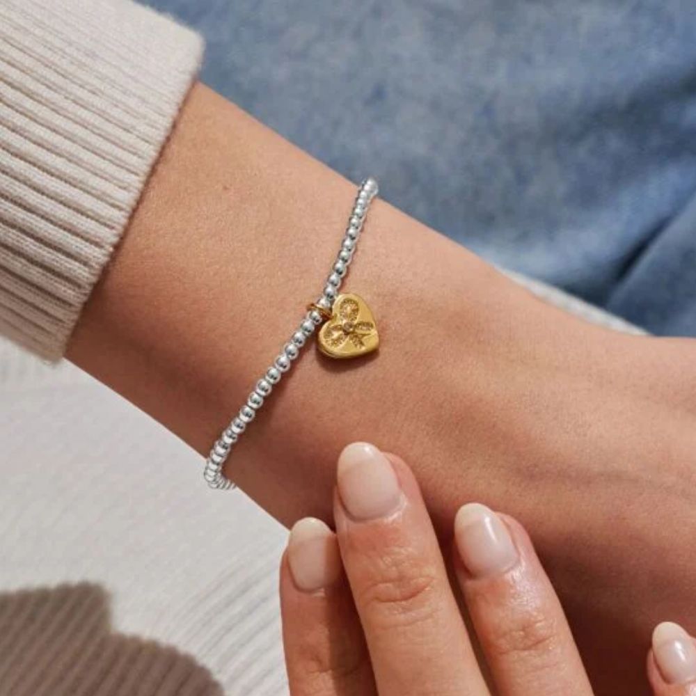 Joma Jewllery A Little 'To My Bestie On Your Birthday' Bracelet in Silver and Gold Plating