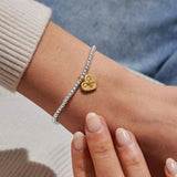 Joma Jewllery A Little 'To My Bestie On Your Birthday' Bracelet in Silver and Gold Plating