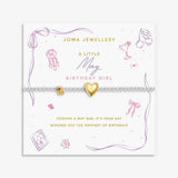 Joma Jewllery Birth Month A Little 'May' Bracelet in Silver and Gold Plating