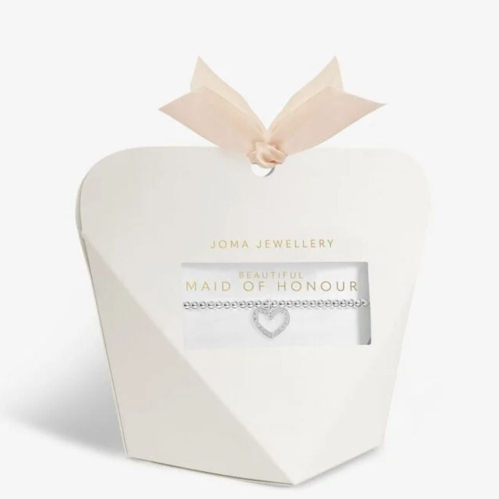 Joma Jewllery Bridal From The Heart Gift Box ' Maid Of Honour ' Bracelet - Silver Plated