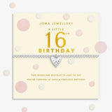 Joma Jewllery Confetti A Little '16th Birthday' Bracelet - Silver Plated
