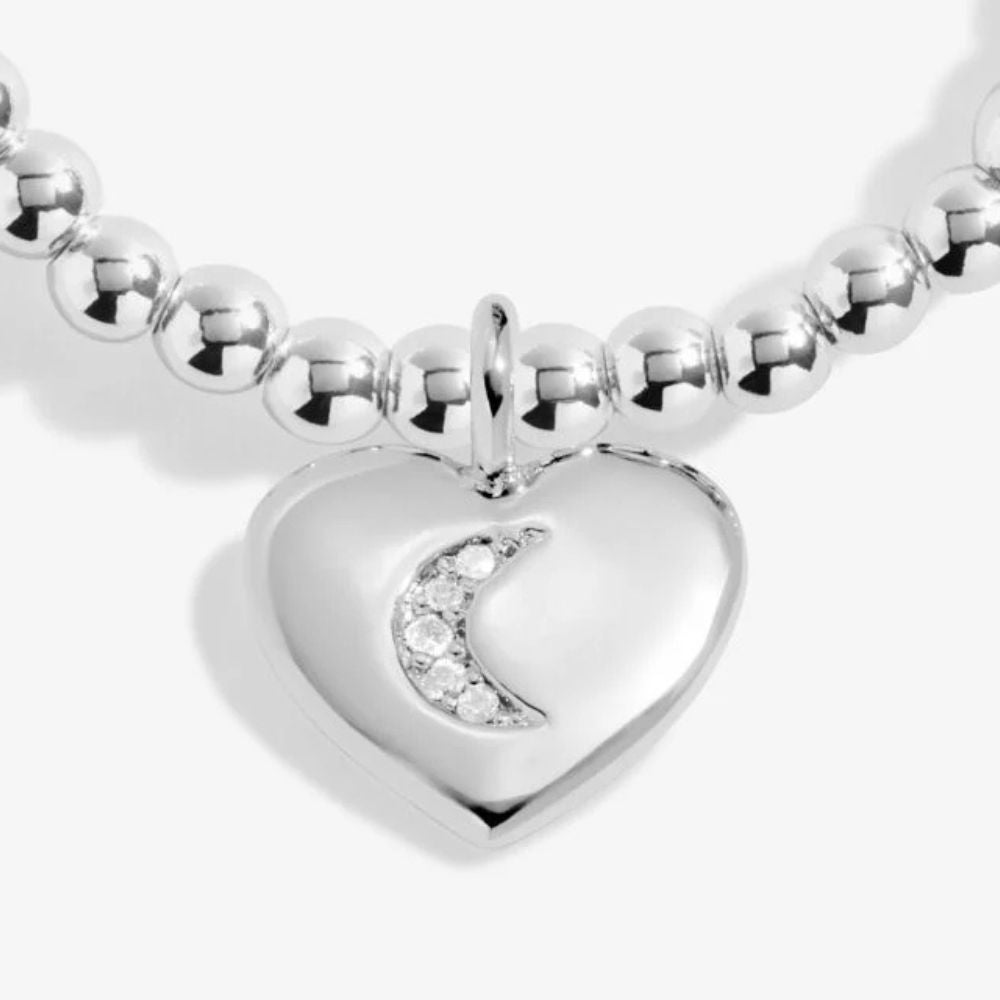 Joma Jewllery Mother's Day A Little 'Love You To The Moon And Back' Bracelet - Silver Plated
