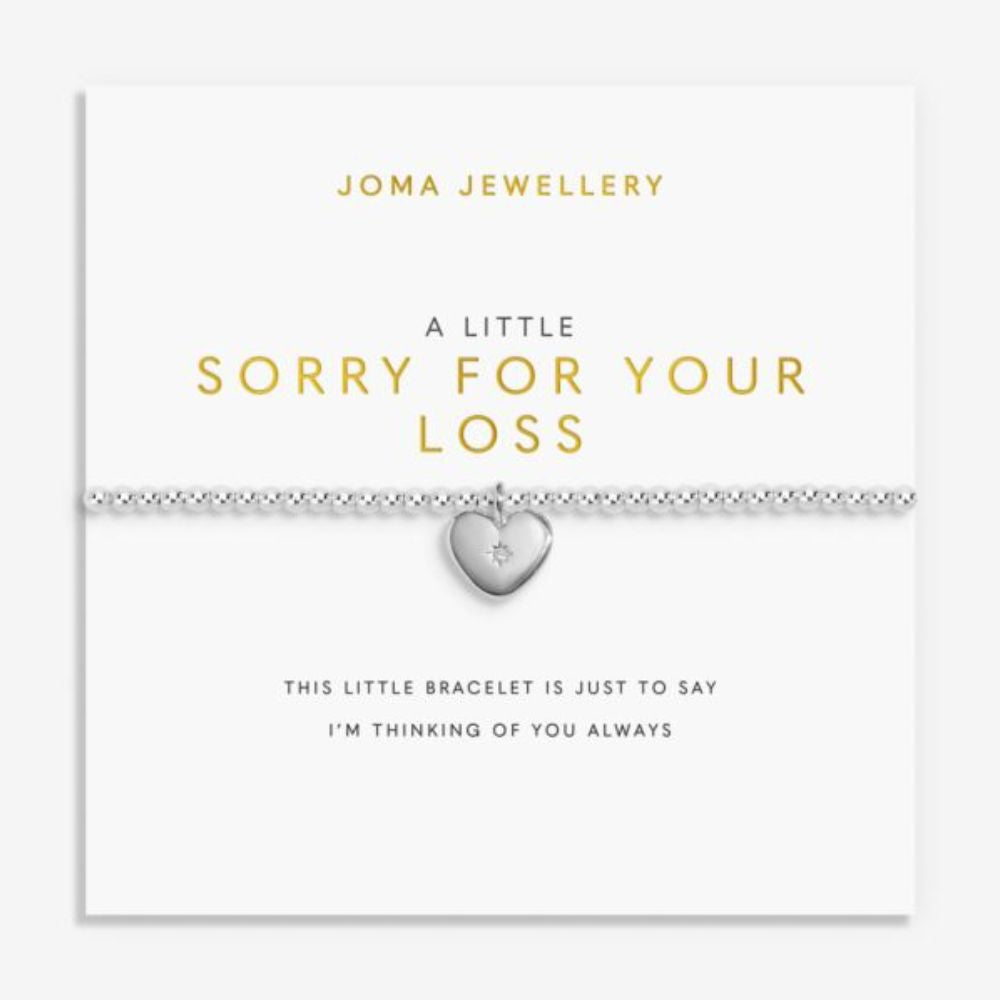 Joma Jewllery Remembrance A Little 'Sorry For Your Loss' Bracelet - Silver Plating