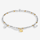 Joma Jewllery Sparkle Confetti A Little 'Will You Be My Maid Of Honour' Bracelet - Silver & Gold Plated