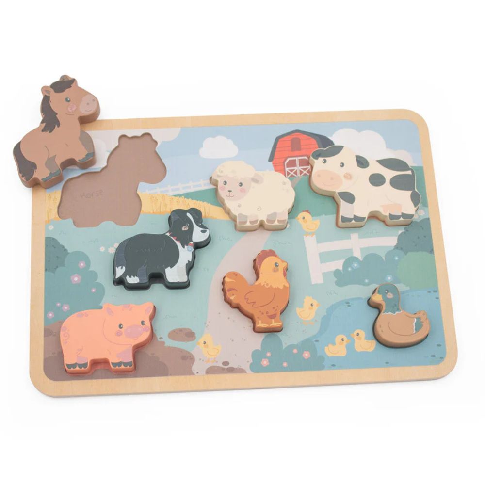 Jumini Wooden Chunky Farm Puzzle