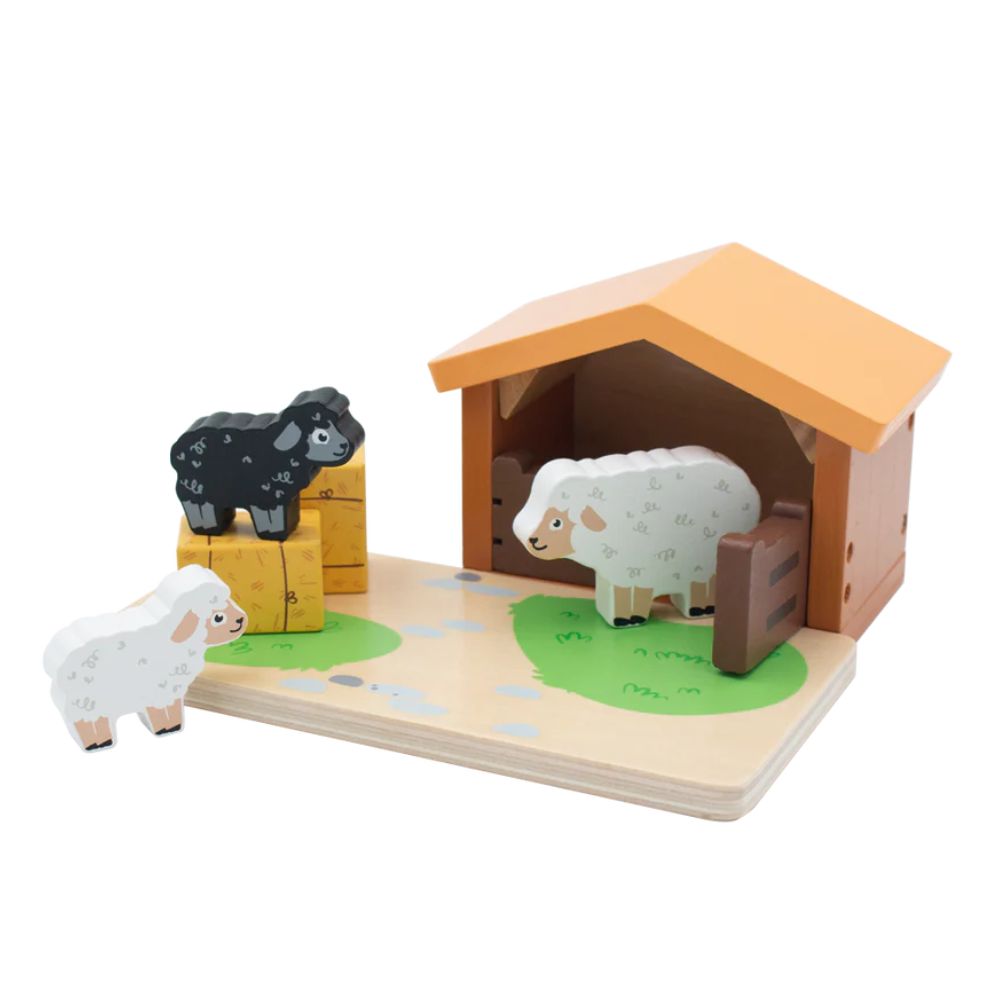 Jumini Wooden Lambing Shed Play Set