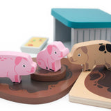 Jumini Wooden Pig Sty Play Set
