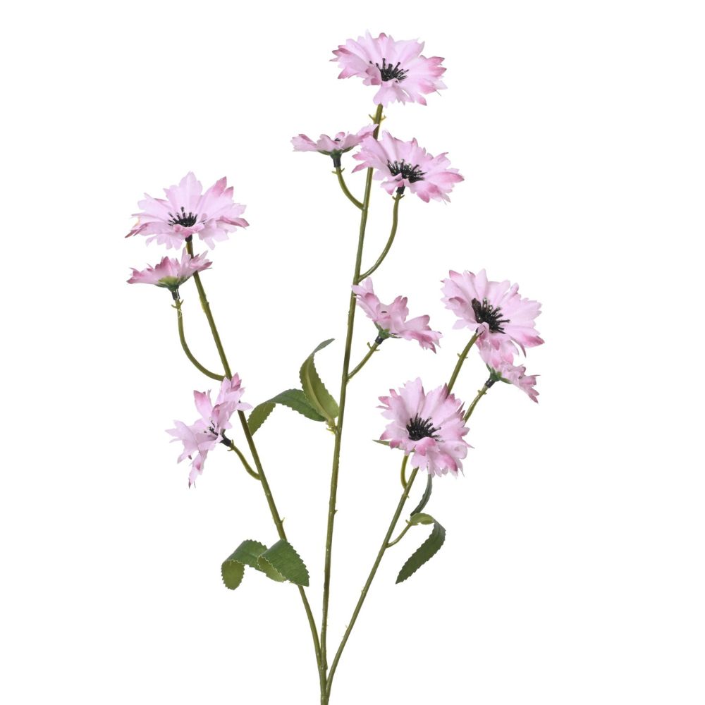 Kaemingk Artificial Polyester Cornflower Stem - Soft Pink