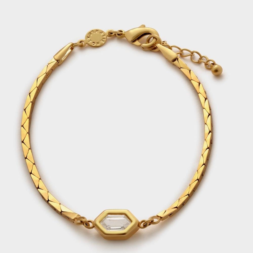 Katie Loxton 18cm Harlequin Waterproof Gold Bracelet