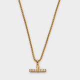 Katie Loxton 45cm Lustre Waterproof Gold T-Bar Necklace