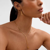 Katie Loxton 55cm Harlequin Waterproof Gold Lariat Necklace