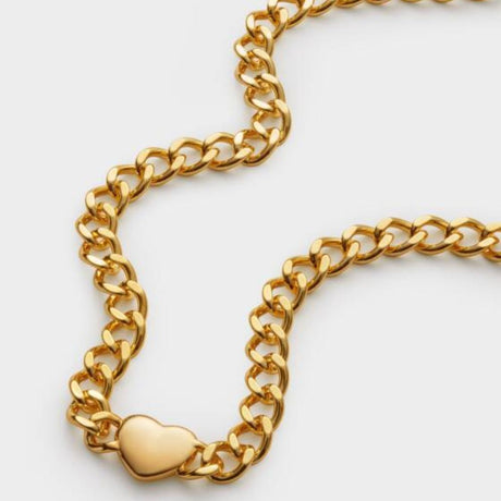 Katie Loxton Allure Waterproof Gold Heart Chain Necklace