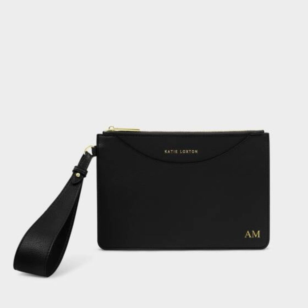 Katie Loxton Black Alba Wristlet Pouch
